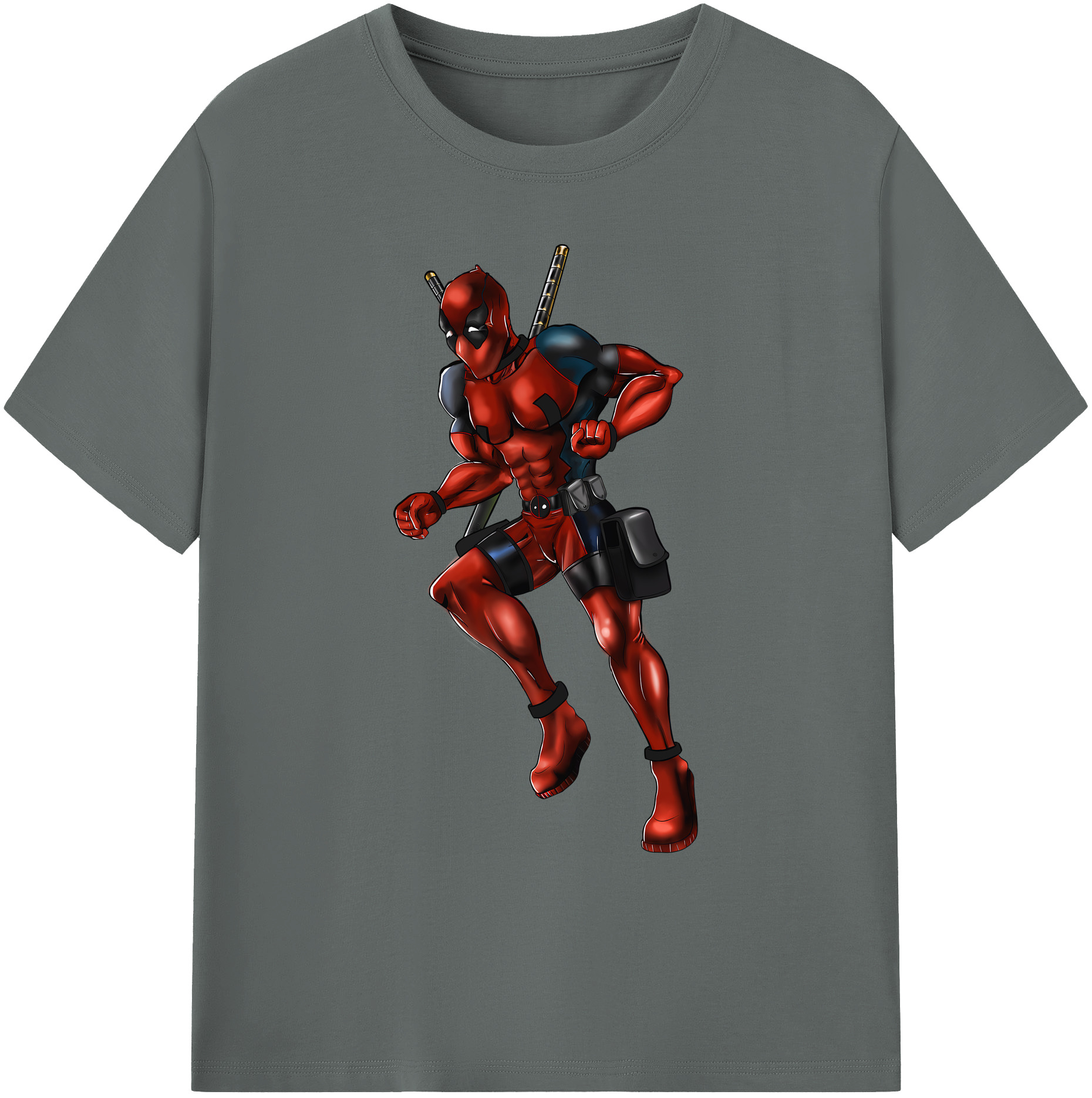 （画像用） Deadpool デッドプール 綿100％ メンズ半袖Tシャツ｜肌触りやわらか＆通気性